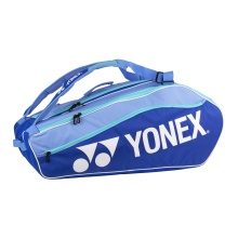 Torba na rakiety Yonex Club Line (torba na sprzęt, 3 główne komory) 2025 błękitna/turkusowa 12-sztukowa